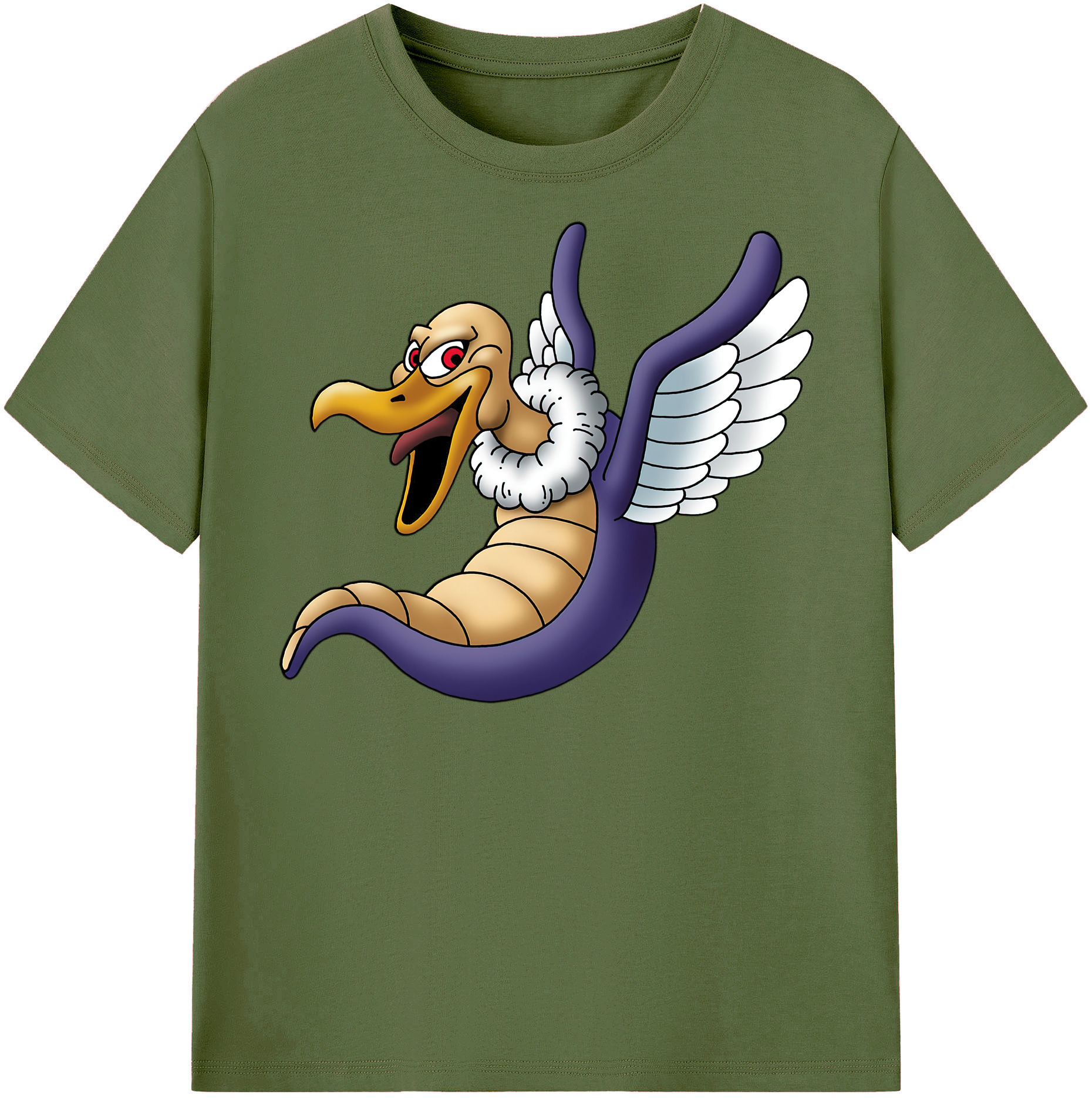 （画像用） ドラゴンクエスト Doragon Kuesuto Dragon Quest 綿100％半袖Tシャツ（フロントプリント）